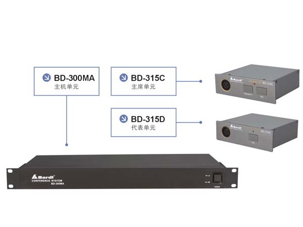 BARDL BD-300MA/315C/315D 简便型嵌入式会议系统